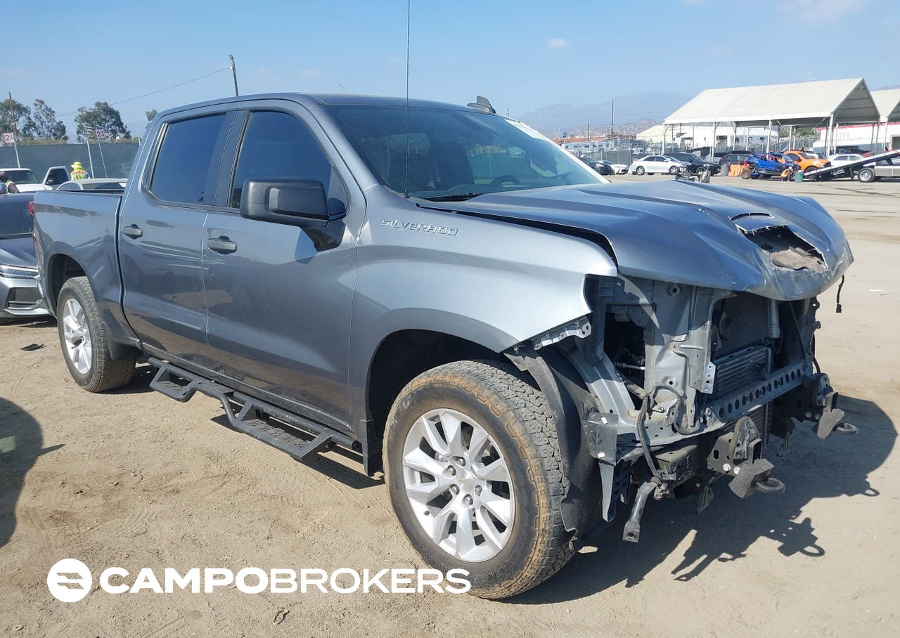 2021 Chevrolet Silverado 1500 2wd  Short Bed Custom, пошкодження: Передня частина, Iaai лот 45515426