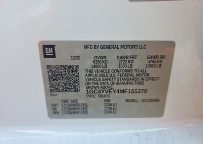 2021 Chevrolet Silverado K3500 High Country, пошкодження: Затоплення, Copart лот 57548266, фото 13 з 15