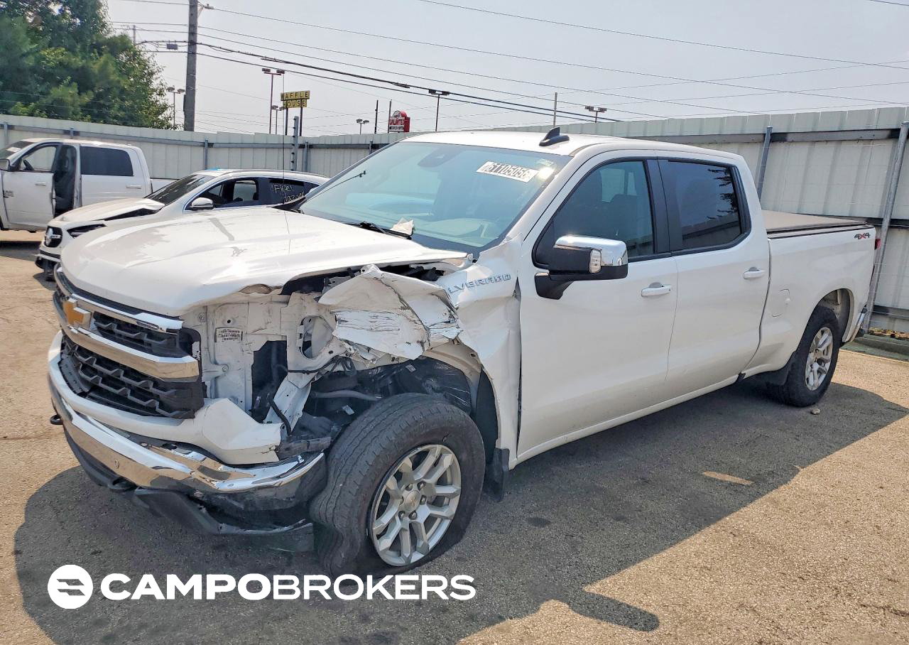 2024 Chevrolet Silverado K1500 Lt, Front End damage, Copart lot 61105056