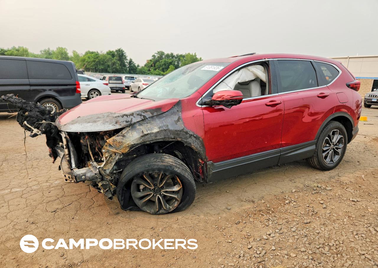 2022 Honda Cr-v Exl, daño Incendio, Copart lote 61081926