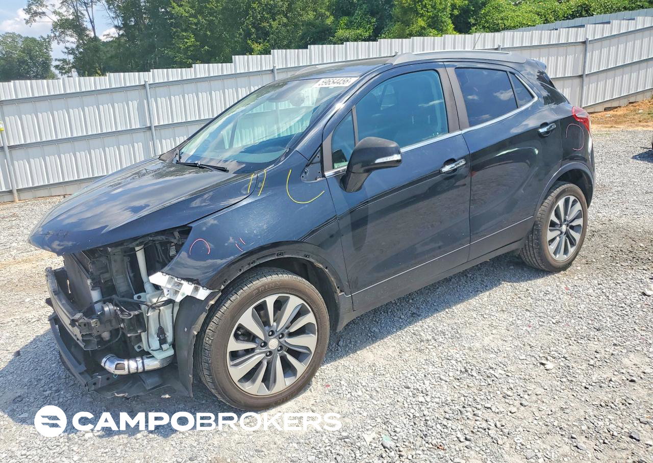 2019 Buick Encore Essence, daño Frontal, Copart lote 59654456