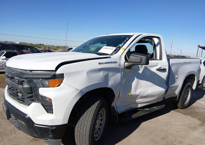 2022 Chevrolet Silverado 1500 2wd  Standard Bed Wt, daño Lateral izquierdo, Iaai lote 45003220, foto 14 de 18