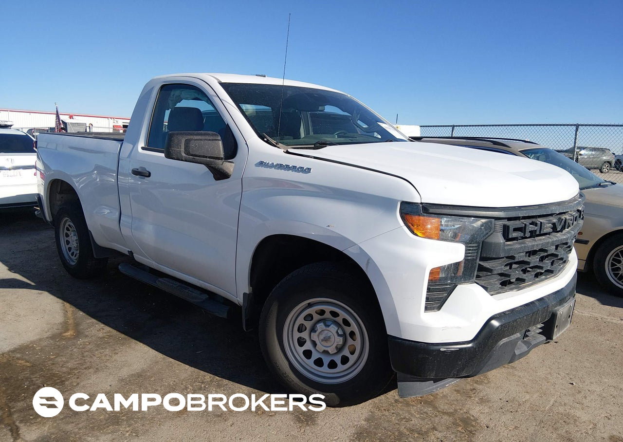 2022 Chevrolet Silverado 1500 2wd  Standard Bed Wt, daño Lateral izquierdo, Iaai lote 45003220