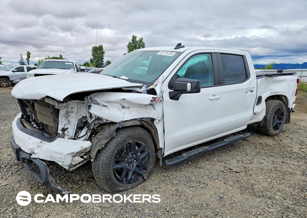 2022 Chevrolet Silverado Ltd K1500 Rst, Front End damage, Copart lot 52175726
