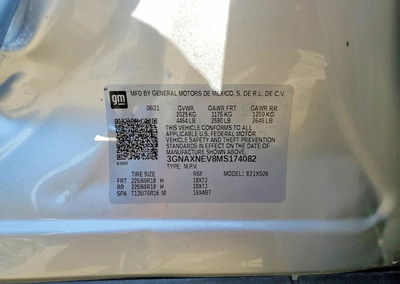 2021 Chevrolet Equinox Premier, daño Generalizado, Copart lote 60359256, foto 13 de 13