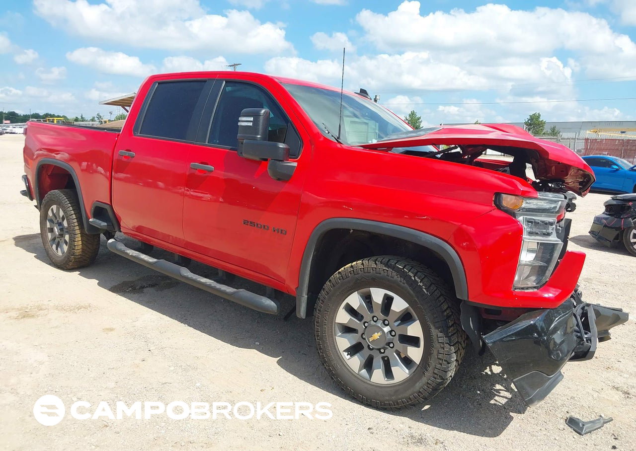 2022 Chevrolet Silverado 2500hd 4wd  Standard Bed Custom, Front End damage, Iaai lot 45420856