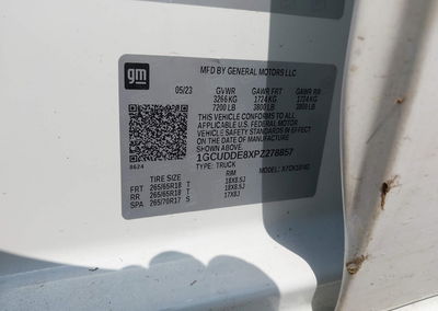 2023 Chevrolet Silverado 1500 4wd  Standard Bed Lt, uszkodzenie: Zalanie, Iaai lot 44968056, zdjęcie 9 z 11