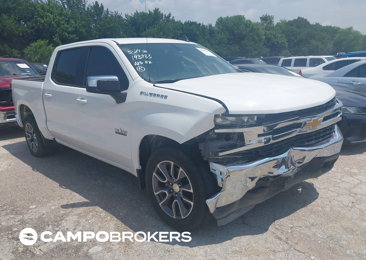 2020 Chevrolet Silverado 1500 2wd  Short Bed Lt, uszkodzenie: Przód, Iaai lot 45398964