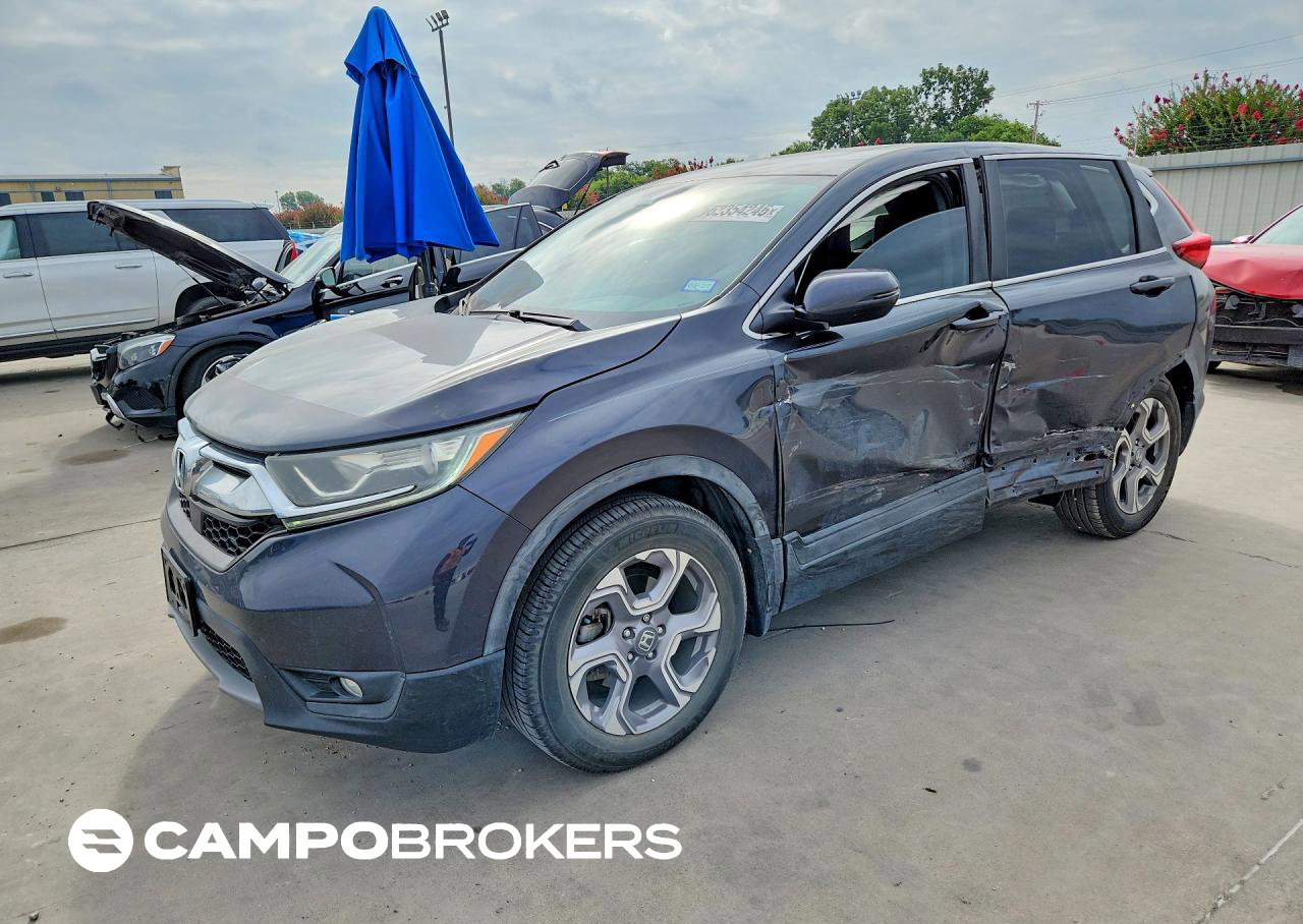 2019 Honda Cr-v Ex, пошкодження: Бік, Copart лот 62354246