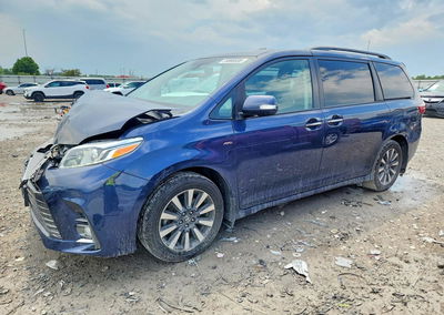 2020 Toyota Sienna Limited 7-passenger, daño Frontal, Copart lote 59866536