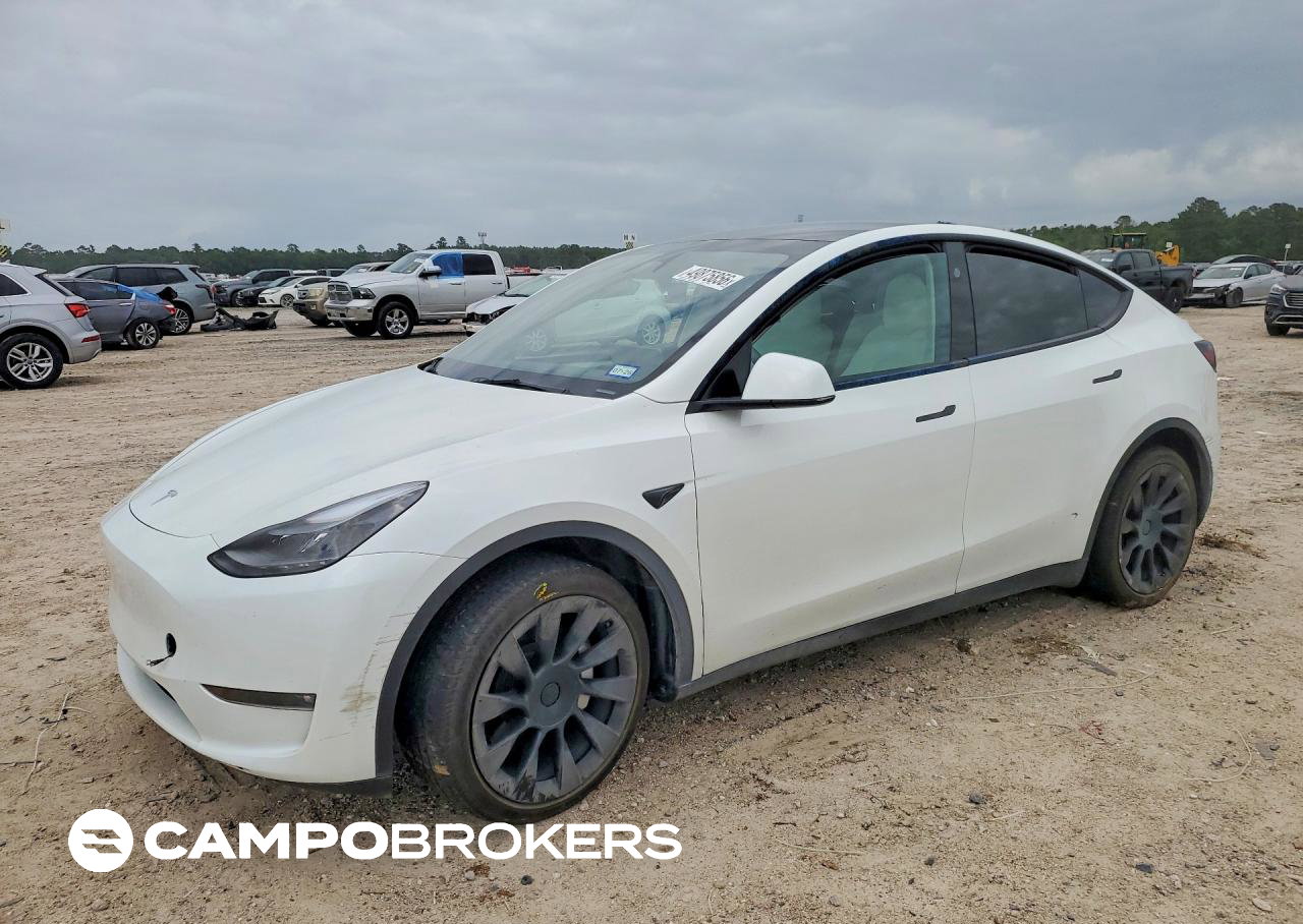 2023 Tesla Model Y, daño Lateral, Copart lote 49875856