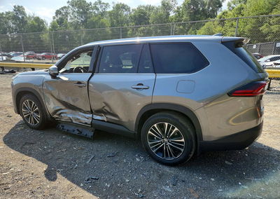 2026 Toyota Grand Highlander Hybrid Max Platinum, пошкодження: Бік, Copart лот 85608415, фото 2 з 15