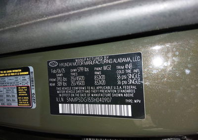 2025 Hyundai Santa Fe Hybrid Calligraphy, uszkodzenie: Lewy przód, Iaai lot 44787232, zdjęcie 9 z 16
