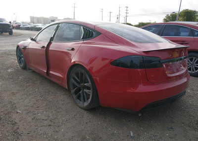 2022 Tesla Model S Plaid Tri Motor All-wheel Drive, uszkodzenie: Engine Damage, Iaai lot 45633038, zdjęcie 3 z 20