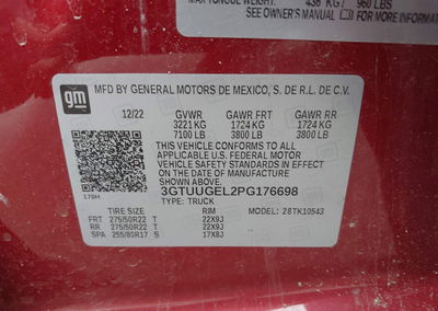 2023 Gmc Sierra 1500 4wd  Short Box Denali, daño Volcadura, Iaai lote 45184821, foto 9 de 11