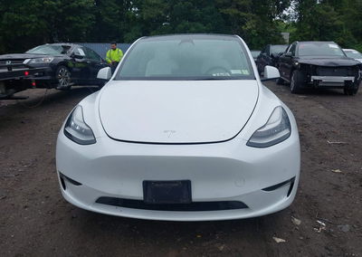2021 Tesla Model Y Long Range Dual Motor All-wheel Drive, uszkodzenie: Tył, Iaai lot 45393228, zdjęcie 12 z 18