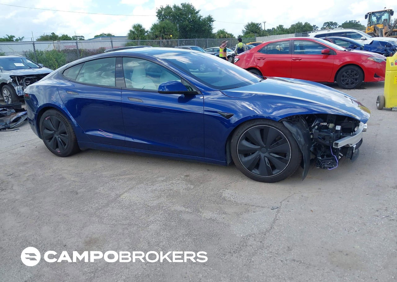 2023 Tesla Model S Dual Motor All-wheel Drive/standard Range, uszkodzenie: Lewy przód, Iaai lot 45502222
