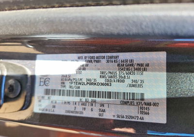 2024 Ford F150 Stx, daño Trasero, Copart lote 60107136, foto 13 de 13