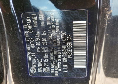 2020 Hyundai Veloster N Base, daño Frontal, Copart lote 61674716, foto 12 de 12