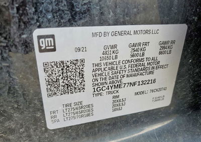 2022 Chevrolet Silverado K2500 Custom, daño Frontal, Copart lote 58943246, foto 12 de 12