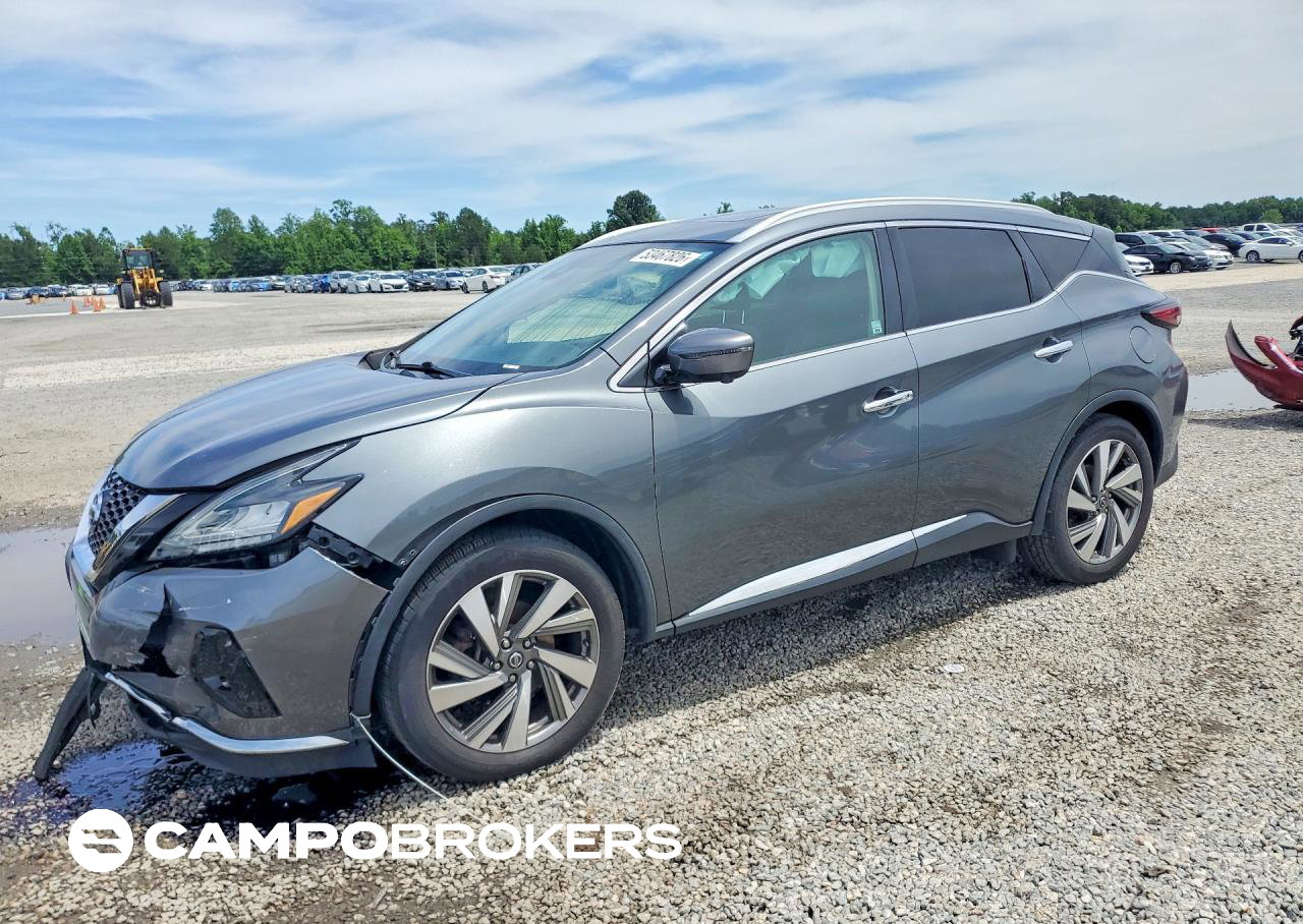 2020 Nissan Murano Sl, daño Frontal, Copart lote 53467826