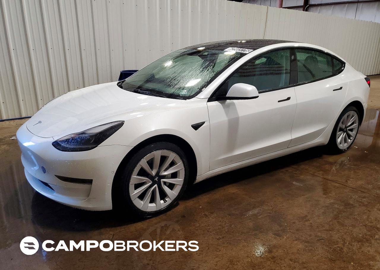 2022 Tesla Model 3, uszkodzenie: Tył, Copart lot 62583776