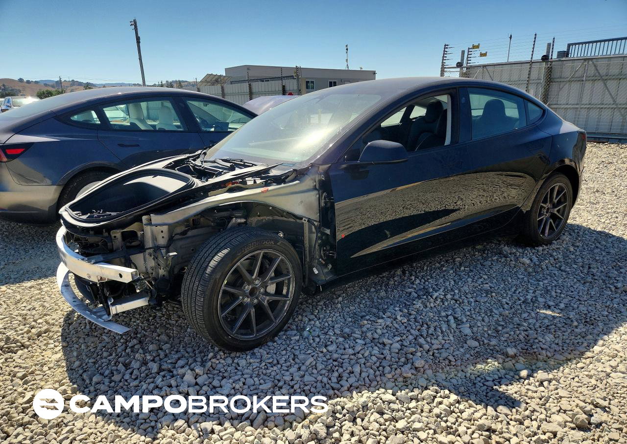 2023 Tesla Model 3, daño Frontal, Copart lote 57918076