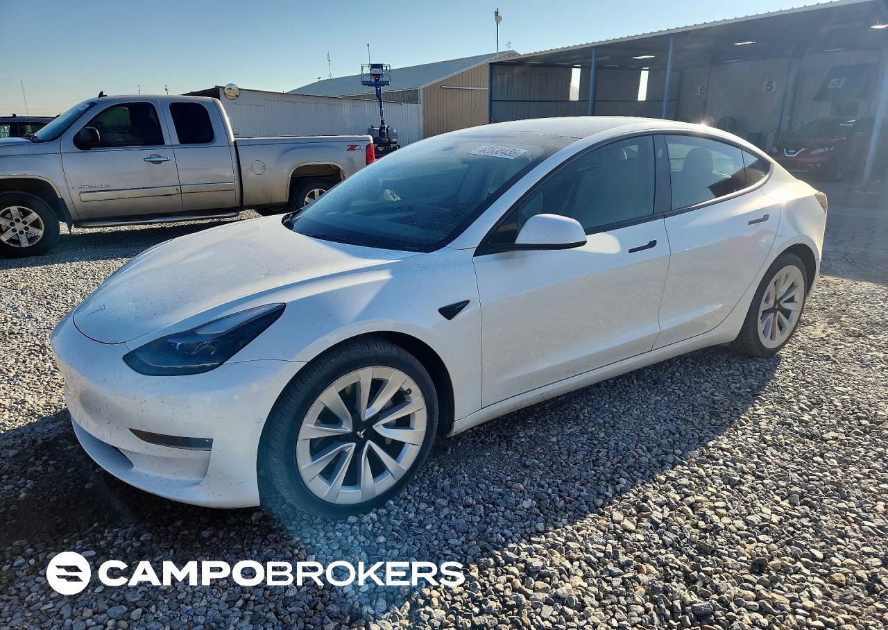 2021 Tesla Model 3, daño Granizo, Copart lote 62838436