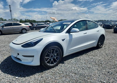 2023 Tesla Model 3, daño Frontal, Copart lote 61336086