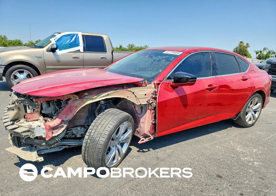 2021 Acura Tlx Technology, daño Frontal, Copart lote 57774456