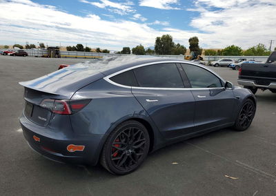 2020 Tesla Model 3, daño Techo, Copart lote 61539206, foto 3 de 6