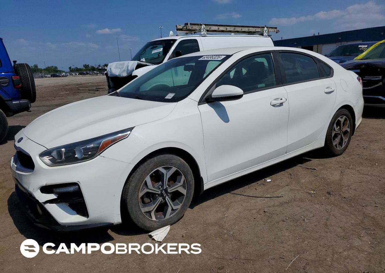 2019 Kia Forte Lxs, daño Frontal, Copart lote 63486326