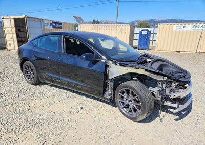 2023 Tesla Model 3, daño Frontal, Copart lote 57918076, foto 4 de 6