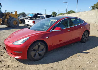 2020 Tesla Model 3, daño Abolladuras/rayones menores, Copart lote 61759486