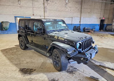 2021 Jeep Wrangler Unlimited Sahara 4xe, uszkodzenie: Przód, Copart lot 57314736, zdjęcie 4 z 13