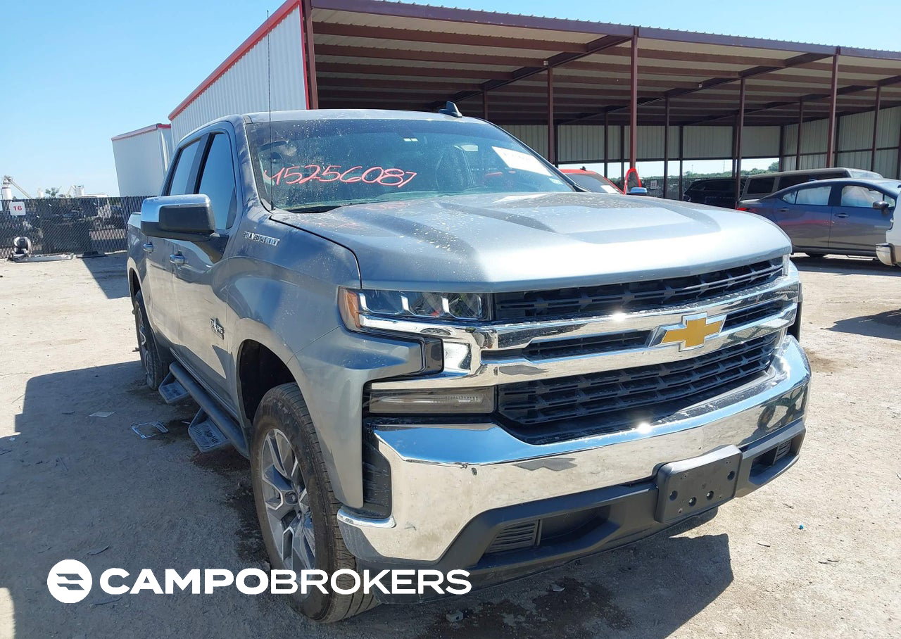 2021 Chevrolet Silverado 1500 2wd  Short Bed Lt, Left Side damage, Iaai lot 45256087