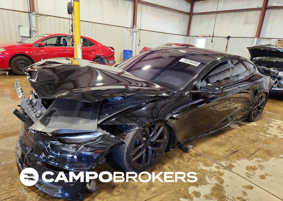 2021 Tesla Model S, пошкодження: Передня частина, Copart лот 54756366