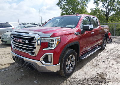 2021 Gmc Sierra 1500 4wd  Short Box Slt, daño Granizo, Iaai lote 45490143, foto 2 de 21