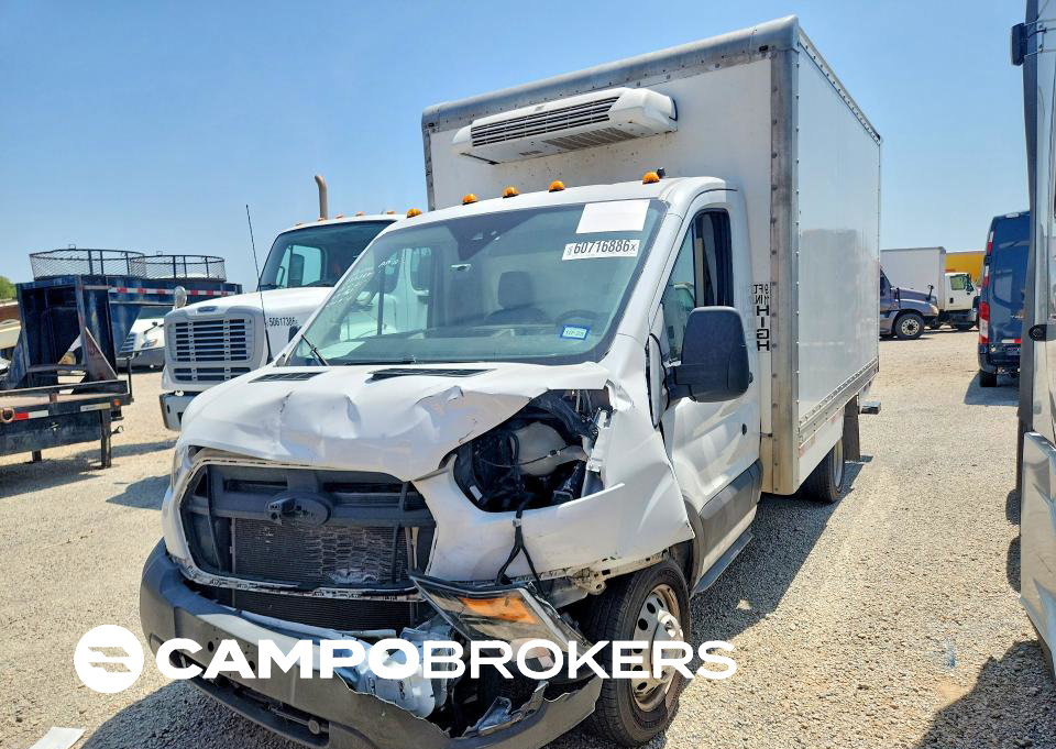2022 Ford Transit Refrigerated Box Truck, пошкодження: Передня частина, Copart лот 60716886