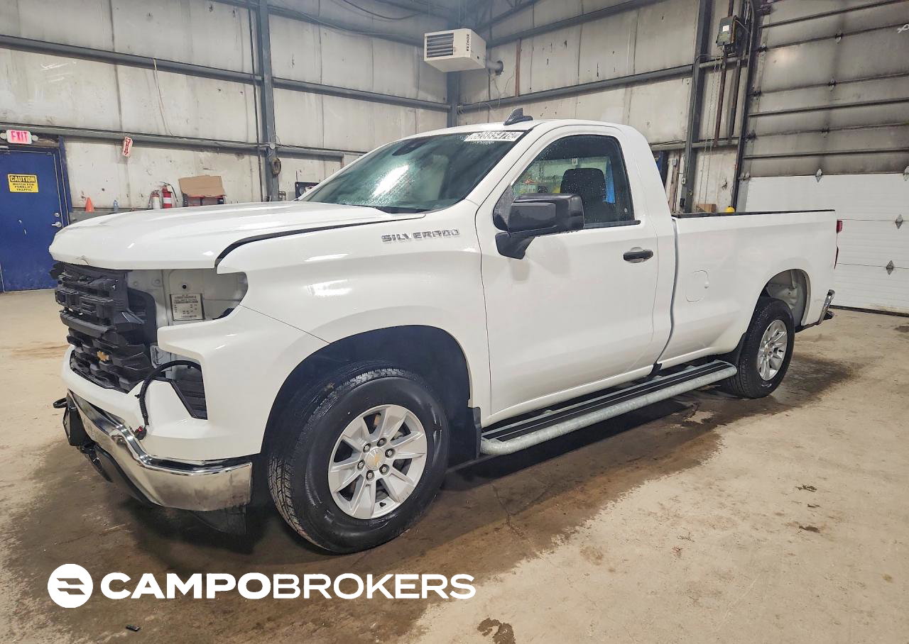 2024 Chevrolet Silverado C1500, daño Frontal, Copart lote 62885476