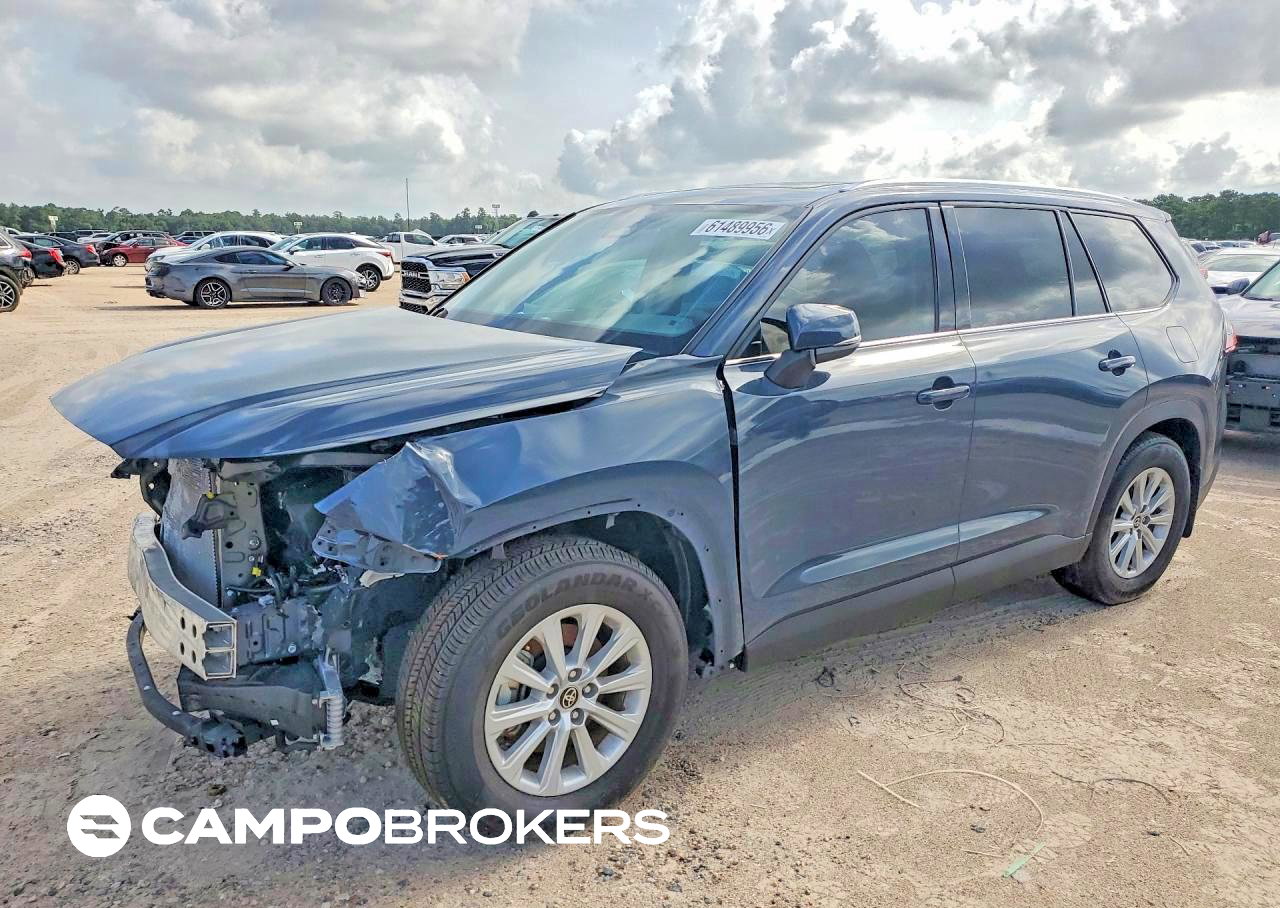 2025 Toyota Grand Highlander Hybrid Xle, Front End damage, Copart lot 58629026