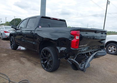2024 Chevrolet Silverado 1500 2wd  Short Bed Custom, Rear damage, Iaai lot 44937447, photo 3 of 6