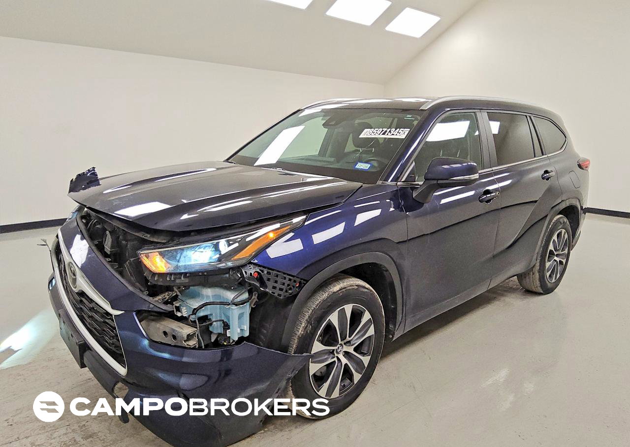 2024 Toyota Highlander Xle, пошкодження: Передня частина, Copart лот 85971345