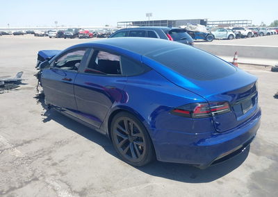 2022 Tesla Model S Dual Motor All-wheel Drive, uszkodzenie: Lewy przód, Iaai lot 45597579, zdjęcie 3 z 19