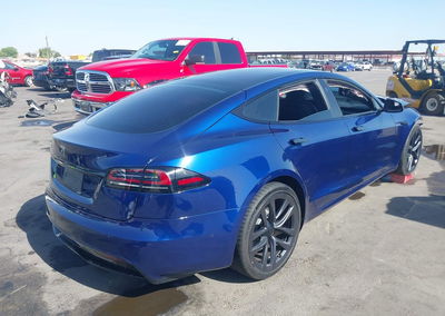 2022 Tesla Model S Dual Motor All-wheel Drive, uszkodzenie: Lewy przód, Iaai lot 45597579, zdjęcie 4 z 19
