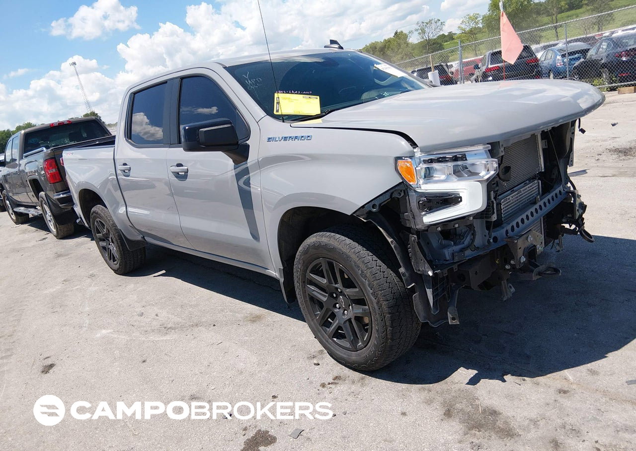 2024 Chevrolet Silverado 1500, daño Frontal, Iaai lote 45465969