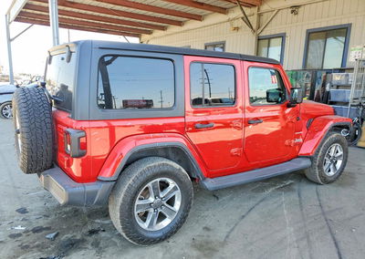 2020 Jeep Wrangler Unlimited Sahara, Front End damage, Copart lot 56273996, photo 3 of 15