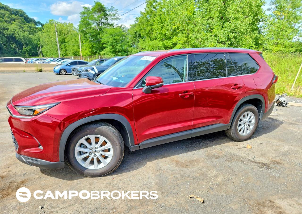 2024 Toyota Grand Highlander Xle, uszkodzenie: Bok, Copart lot 60849656