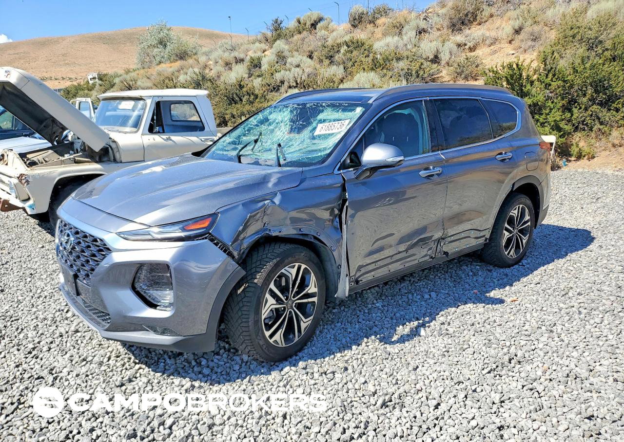 2019 Hyundai Santa Fe Ultimate 2.0t, uszkodzenie: Bok, Copart lot 61885736