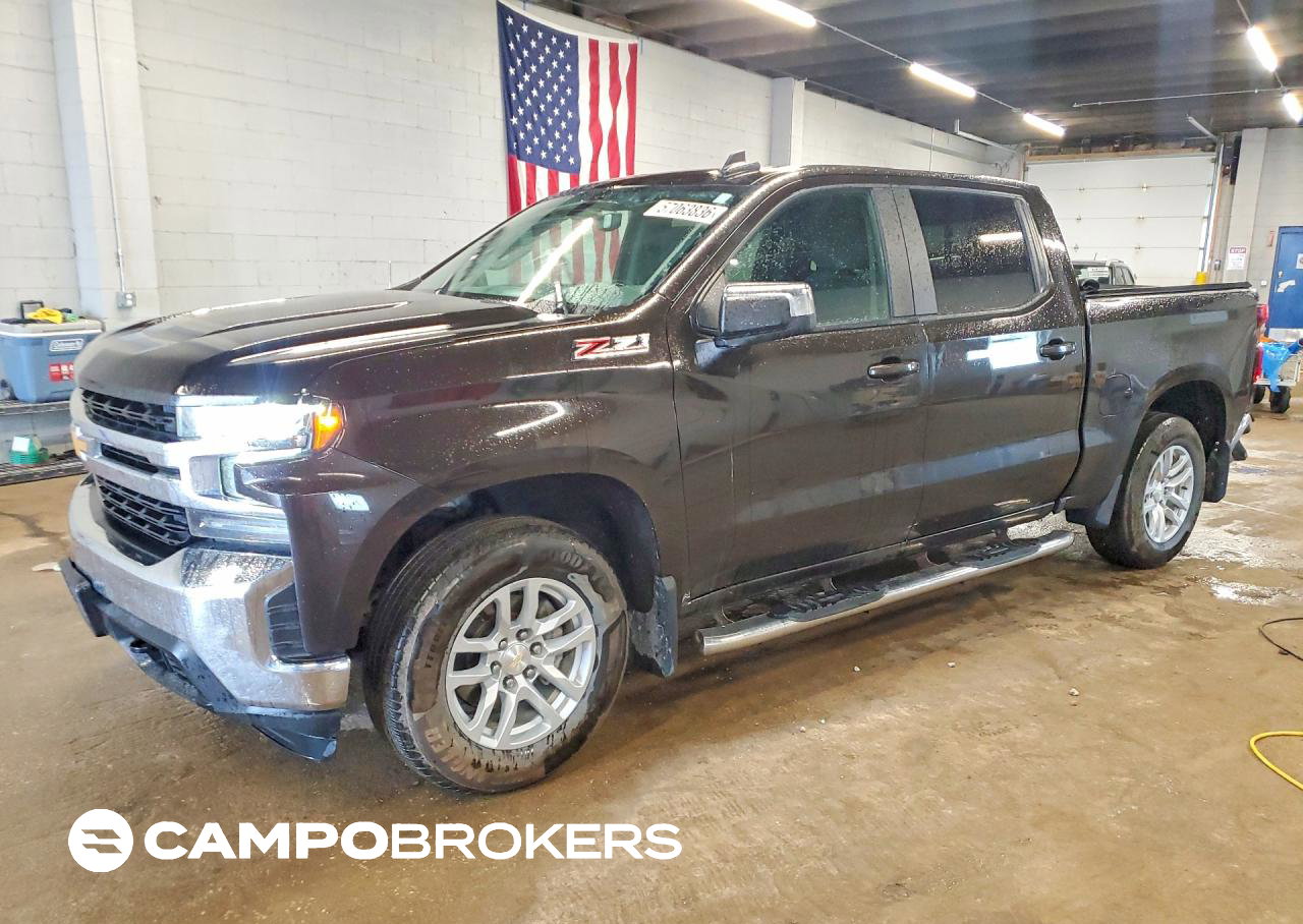 2019 Chevrolet Silverado K1500 Lt, Rear End damage, Copart lot 57063836